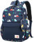 mygreen Kindergartenrucksack mit Brustgurt und Namensschild für 3-6 Jährige/Krippenrucksack Kindergartentasche Kindertasche Bulldozer Blau