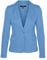 VERO MODA Vmjulia Ls Blazer DNM Noos, Bleu Ciel, 40 Femme