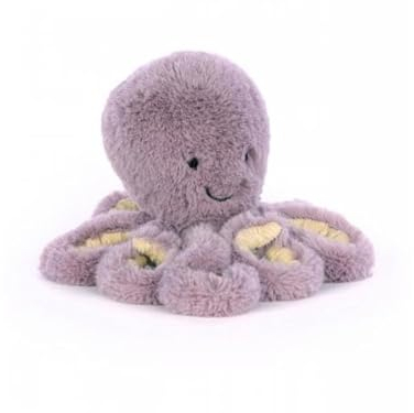 Jellycat Maya Octopus Baby - H : 14 cm x L : 7 cm