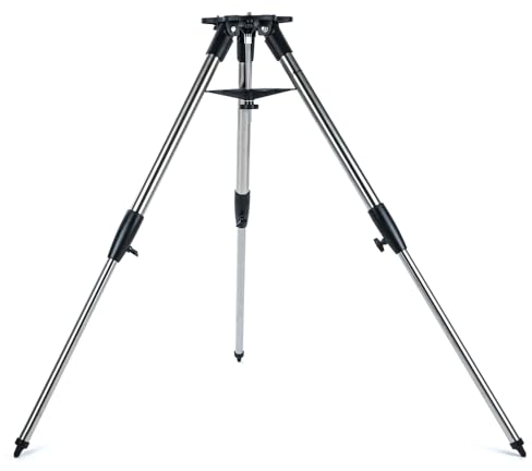 CELESTRON| Trípode De Mesa para Telescopio (Trípode Sólido, Resistente, Ajustable, para los Modelos StarSense Explorer, Incluye Bandeja de Accesorios) Color Plata