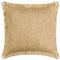 The HomeCentric Beige Kissen Überzüge, 2 Stück, 40x40 cm Jute Kissen, Kissenhülle mit Jute-Spitze & marokkanisch, Einfarbig Kissen, Zeitgenössisch Kissen Überzüge - Jute Appeal