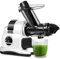AMZCHEF 80MM Large Juicer - Slow Juicer avec 2 réglages de vitesse et fonction de rembobinage - 150 watt juicer pour légumes et fruits entiers test winner - White