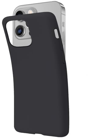 SBS iPhone 12 Pro Max Hülle Schwarz Panther Pantone Black C Hülle Weich Flexibel Kratzfest Dünn Bequem in der Tasche Hülle Kompatibel mit Wireless Charging