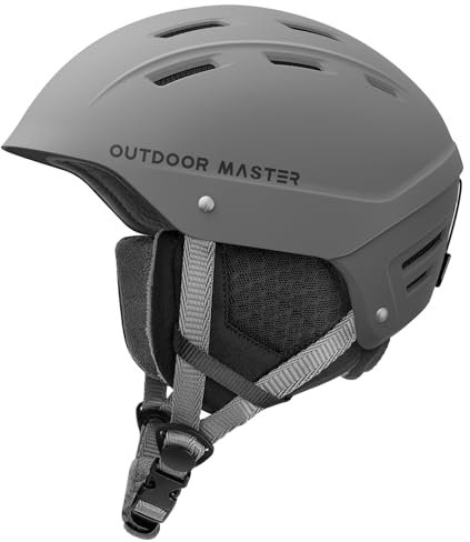 OutdoorMaster Kelvin II Unisex Skihelm - Schneesporthelm für Skifahren/Snowboard mit Belüftungssystem, Schneehelm für Herren, Damen & Jugend