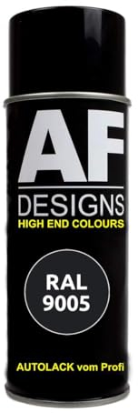 RAL9005 TIEFSCHWARZ Spraydose glänzend Lackspray Sprühdose DIY Autolack 400ml Acryllack