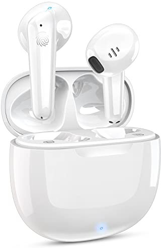 aiskding Auricolari wireless, cuffie wireless con microfono HD Bluetooth 5.3