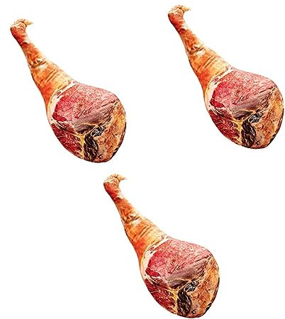 IMIKEYA 3 STK kreatives Schinkenkissen Simulation Essen -Plüsch Baby-Mädchen- Babygeschenke simuliertes Futterkissen Plüsch-Wurfkissen Trommelstock 3D