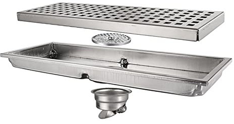 Duschablauf, 12 Zoll rechteckiger linearer Duschablauf