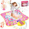 ZWOOS Tanzmatte für Kinder ab 3 4 5 6 7 8 9 10 11 12 Jahre, 2 Herausforderung Modi Kindertanzmatten mit LED Anzeige, Musik Tanzpad Spielzeug Geschenke für Mädchen- Weihnachten und Geburtstage
