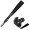KASINshooting Soft Thick Shoulder Neck Strap Hand Wrist Strap for Sony Nikon Canon DSLR Gopros Action Cameras Security, Black, Hand Wrist Strap