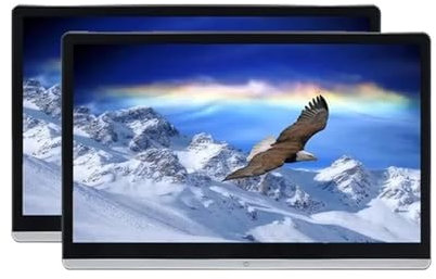 MZZYG Lecteur DVD de Voiture Écran Tactile IPS Double HMDI 13,3/14 for Appui-tête De Voiture, Lecteur Vidéo, Musique, FM, BT(14 inch 8G-128G-2P)