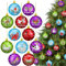 Syhood 12 Pcs 12 Days of Christmas Ornament Set 2.36 Inch Vintage Christmas Ornaments Twelve Days of Christmas Ornaments Plastic Balls Set Hanging Ornaments for Xmas Tree Party Holiday Supplies