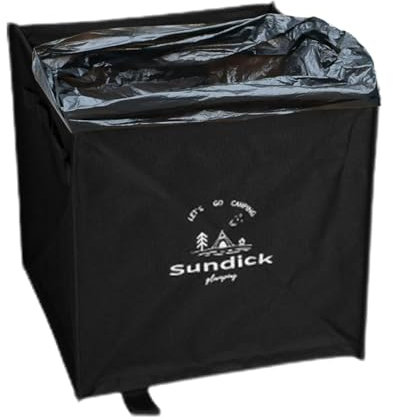 Contenedor de basura para acampar - Contenedor de basura cuadrado plegable, Contenedor de reciclaje portátil para exteriores | Contenedor de basura plegable de tela Oxford 600D, contenedor de basura r