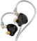 keephifi KZ ZS10 Pro X Auriculares con Cable In Ear Monitor, 4BA 1 DD IEM Cascos,Controlador Dinámico de 10 mm, 3.5mm Auriculares DJ Chapado en Plata de 0.75 mm de 2 Pines para Gaming,Musica,Running