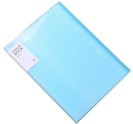 Dokumentenmappe A4, 20-60 Taschen, 6 Farben, Fächermappe, Document Organizer, Mappen Ordnersystem, Mappe mit Fächern, Dokumenten Ordner, Aktenmappe, Organisationsmappe (Blau, 20 Seiten)