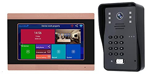 IUBGFTO Wireless WIFI Video Door Phone Doorbell 2 Apartments Intercom Kits System 1080P AHD Outdoor Cameras Phone Unlock Monitor Record