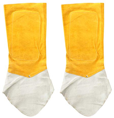 Protector de cuero para soldador con polainas y spats
