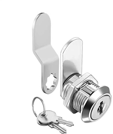 Cabinets Cam Locks - Blocco postale in lega di zinco, facile da installare, meccanismo di blocco affidabile con chiavi per casa, ufficio e mobili