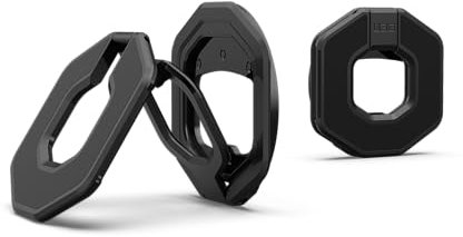 URBAN ARMOR GEAR UAG Magnetic Ring Stand Monarch Mag2 w/Built-in Bottle Opener - Ultra-strong Double Magnet MagSafe Compatible Metal Phone Ring Grip 360 Rotation Multi-functional Kickstand, Black