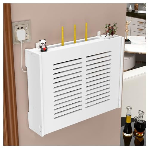 WiFi Router Storage Box, Fuse Box Cover Cabinet, Modem Cable Router Cover, Hider Cord Container for Wires Routers Home Office