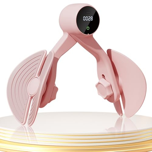 Oberschenkeltrainer Beckenbodentrainer für Frauen und Männer, Hüft- und Beckenbodenmuskeltrainer, Beintrainer für Zuhause Beine Trainingsgerät Beckenbodentraining, Beckenboden Trainer Damen (Rosa)