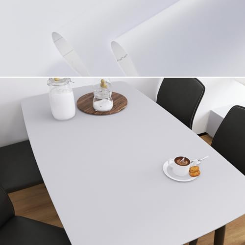 80cm×3m, White Vinyl Wrap for Furniture Stickers, White Vinyl Self Adhesive, Matt Finish Sticky Back Plastic Roll, Plastic Wrap for Furniture Makeover, Durable Contact Paper Self Adhesive Wallpaper