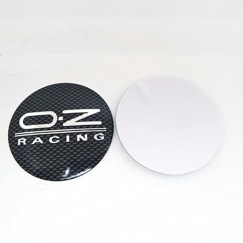 LGFDC 4 Stück Auto Radnabenkappen Aufkleber Radnabenaufkleber für OZ Racing 65mm, Nabenkappen Abzeichen Sticker Staubdicht Wasserdicht,C