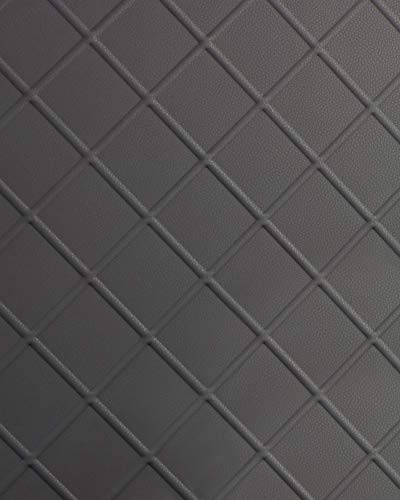 Wallface Wall Panels Peel and Stick 3D Structure, Leather Look 19546-SA Cord Charcoal Light - Decorative Wall Panel Embossed Matt Grey 2.6 sqm
