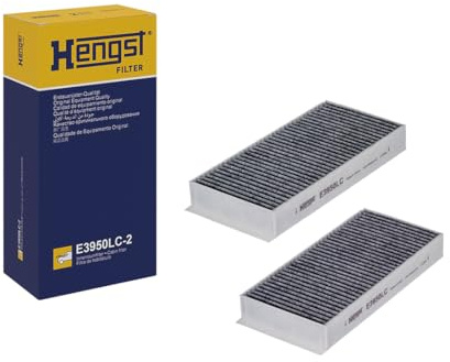HENGST - Innenraumfilter E3950LC-2 - Luftfilter für den Innenraum mit Aktivkohle - Filtert Staub, Pollen & Gerüche für Allergiker - Für saubere Frischluft im KFZ - Automotive Zubehör