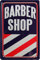WOGEKA ART Retro Blechschild - Barber Shop Friseur - witziger Spruch als Geschenk-Idee zum Geburtstag Weihnachten zur Dekoration 20x30 cm Vintage-Design aus Metall 325
