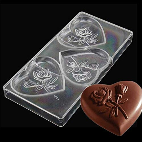 3D Grande Cuore Cioccolato Stampo Trasparente Policarbonato Vassoio Fai da Te Fatto a Mano Maker Ghiaccio Muffin Teglie e Pan Dolciumi Torta Forma Cottura Al Forno Piatto Pasticceria Attrezzi Plastica