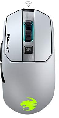 Roccat Kain 202 AIMO RGB USB Gaming Maus (16.000 DPI Owl-Eye Sensor, Kabellos, Titan Click Technologie), weiß