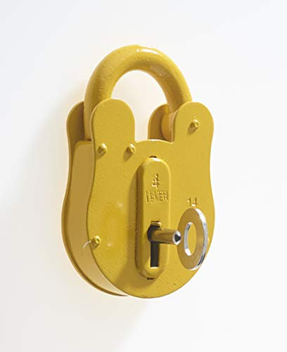 FB14 Yellow Type London Fire Brigade Padlock Supplied with 1 Key