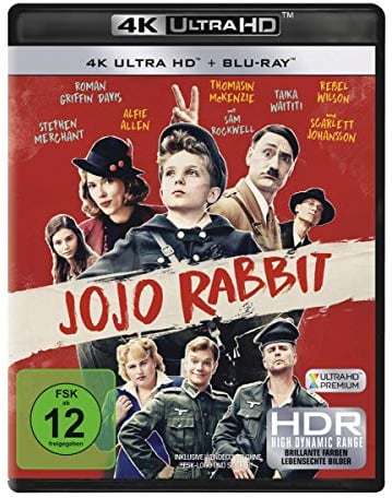 Jojo Rabbit 4K,1 UHD-Blu-ray: Ausgezeichnet mit dem Oscar 2020 für das Beste adaptierte Drehbuch.USA