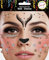 Gesichtstattoo - Glitzer Aufkleber Klebetattoos Temporäres Glitter Face Tattoo Motto Party Karneval Halloween (Reh)