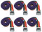 6Pcs Cinchas De Amarre Trinquete Profesional, con Correas con Hebilla Metálica Cincha De Carga, para Portabicis Coche Accesorios Kayak con Carraca Pulpos para Baca (25 mm * 3 m, Colores del Arcoiris)