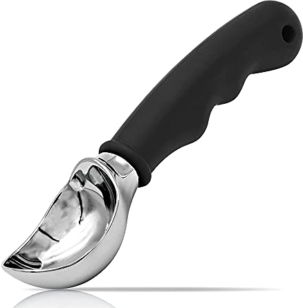 Mango Cuchara para Galletas, Acero Inoxidable con Gatillo, Cuchara para Galletas de Acero Inoxidable, Bola de Helado con Bola, Cucharada de Helado,Cucharas para Helado con Asa