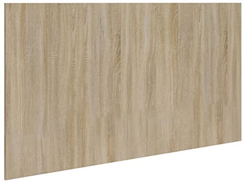 vidaXL Tête de Lit Murale Meubles de Chambre à Coucher Accessoire de Lit Tête de Cadre de Lit Double Chêne Sonoma 160x1,5x80 cm Bois d'Ingénierie