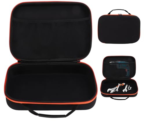 Étui de Stockage pour Perceuse électrique, Sac Pochette à Outils Sac Conteneur à Outils Oxford Tissu Accessoire Mallette de Rangement Outils de Coupe Organisateur de Stockage (L)