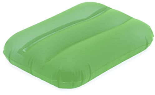 noTrash2003 Aufblasbares Inflatable Strandkissen oder Schwimmkissen Beachkissen Kissen Strand Urlaub 32 cm x 24 cm PVC (Grün)