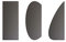 Mini Cake Scraper, Teigkarte, Teigschaber, Tortenglätter, Spachtel, Glätter (3er Set, Schwarz)