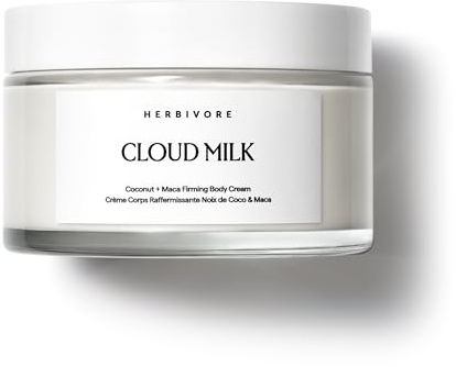 HERBIVORE Cloud Milk Coconut + Maca Firming Body Cream I Fast Absorbing Moisturizer for Smoother, Firmer Looking Skin I Vegan, for All Skin Types, 195 mL / 6.6 oz