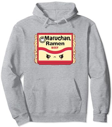 Maruchan Ramen Beef Flavor Angry Kawaii Package Pullover Hoodie