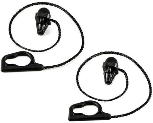 VADO VLTRA Auto Heckklappe Ladegurt Tür Hutablage Gurt Schnur Kofferraum Hutablage Tray Auto Innenraum Zubehör Armatur Ersatzteil Kompatibel mit Corsa D E, 13367836, 13233543 (Schwarz 2 Stück)