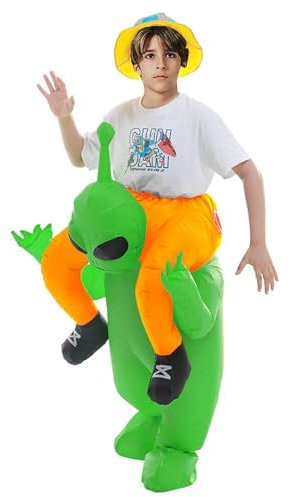 Alien Kidnapping Inflatable Costume Spooktacular Creations Adult Halloween Christmas Funny Cosplay Party Festival Mask Prom (120-150cm)