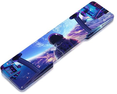 ATTACK SHARK 68 Keys CNC Acrylic Keyboard Wrist Rest,Transparent Palm Rest, 60% Layout Gaming Mechanical Keyboard Wrist Rest, Ergonomic Wrist Support for Offices, Homes, Anti-Slip Base -Blue