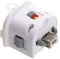 Motion Plus Adapter fAccelerator Handle Sensator Externer Adapter für Wii-Fernbedienung, Fernbedienung Externer Zubehör Motion Plus Sensor Zubehör, Schwarz (1 Stück - Weiß)