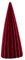 F Fityle Albero di Natale in Ceramica per Decorazione da Tavolo, Albero Rosso per Eventi, Striscia 6.5x17cm