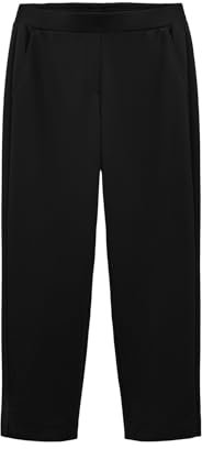 someday Damen City Pants | Schlupfhose Charlie Sleek aus Twill Jersey Black, 38
