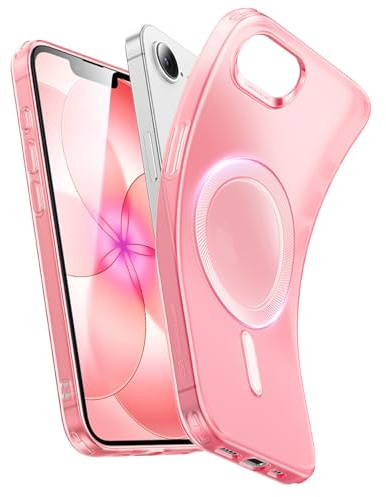 ESR für iPhone 17e/16e Hülle für MagSafe, Transparent, Rosa | MagSafe-kompatibel, ultradünn, Militärischer Sturzschutz, Kratzfest